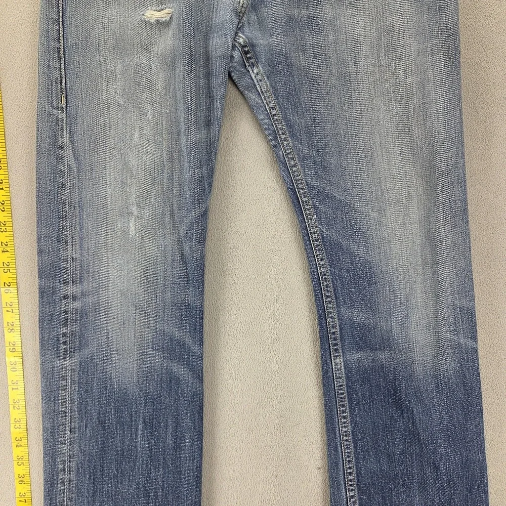 Vintage Levis Engineered Jeans Mens Blue Zip Fly Whiskers Fits 30x30